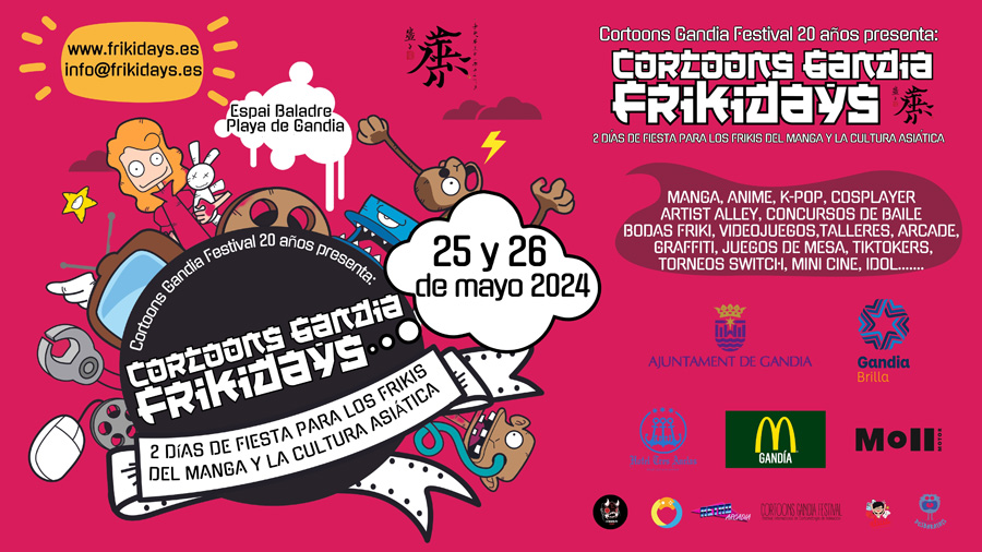 Cortoons Gandia Friki Days: Una Inmersión en la Cultura Asiática llega a Gandia