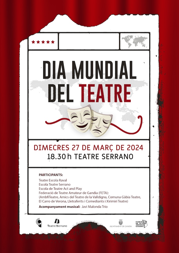 Gandia celebra el Día Mundial del Teatro con una gran programación