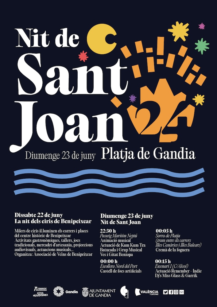 Gandia es Prepara per a la Nit Màgica de Sant Joan amb Focs Artificials i Música en Viu